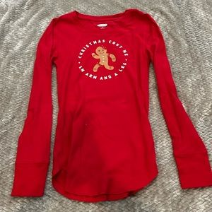 Red Christmas pj shirt